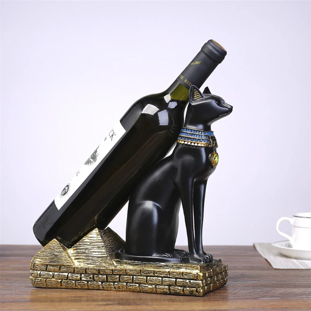 Resin Egypt Art Wine Rack Holders Decor