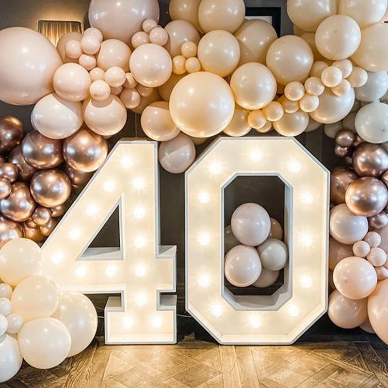 Giant Led Light Birthday Number Decor