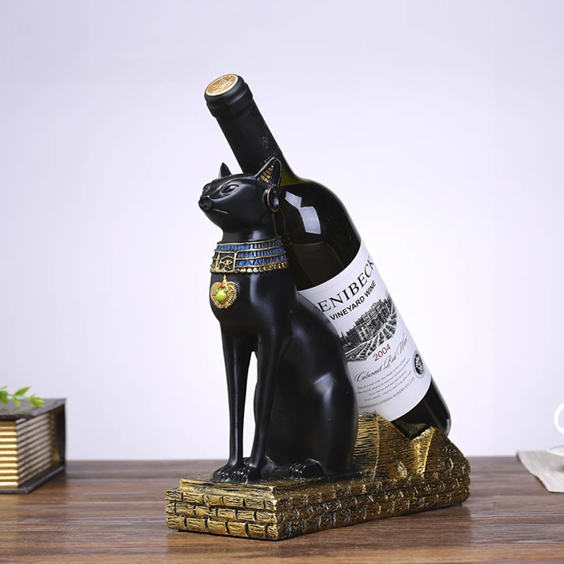 Resin Egypt Art Wine Rack Holders Decor