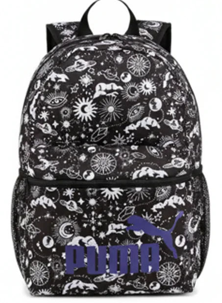PUMA Phase AOP Backpack Black-Cosmo