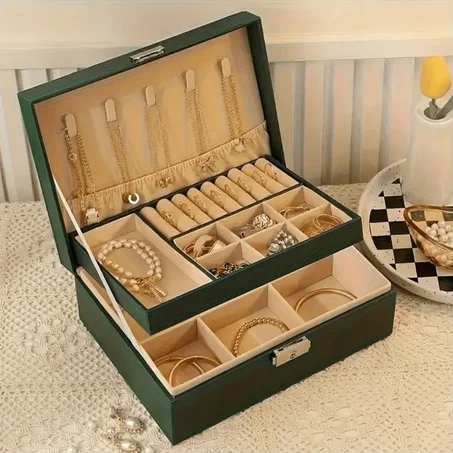 💎Boîte à Bijoux Multifonction – Élégance, Organisation & Sécurité 🔐✨