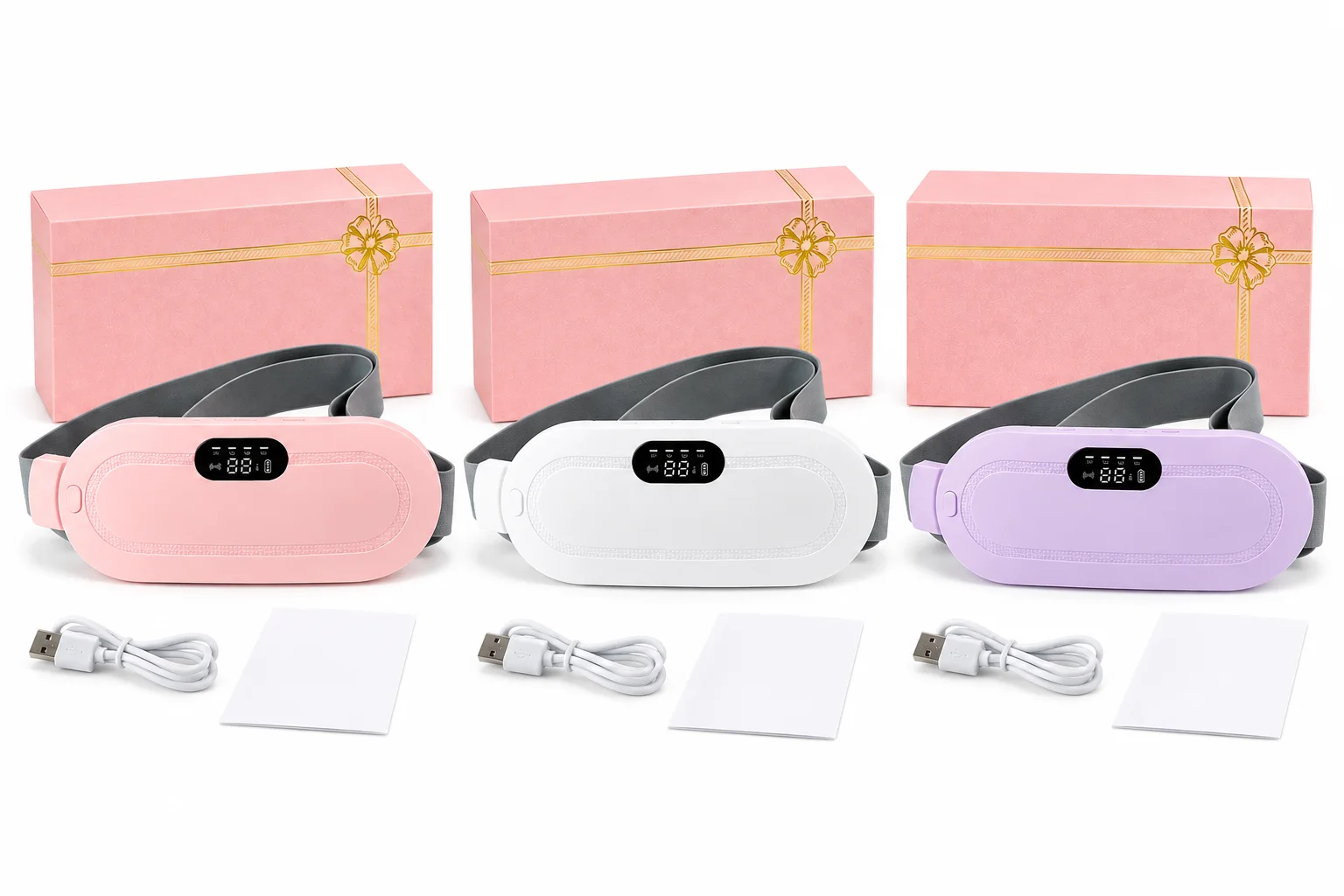 Ceinture Chauffante Menstruelle Rechargeable 🌸 – 3 Niveaux de Chaleur