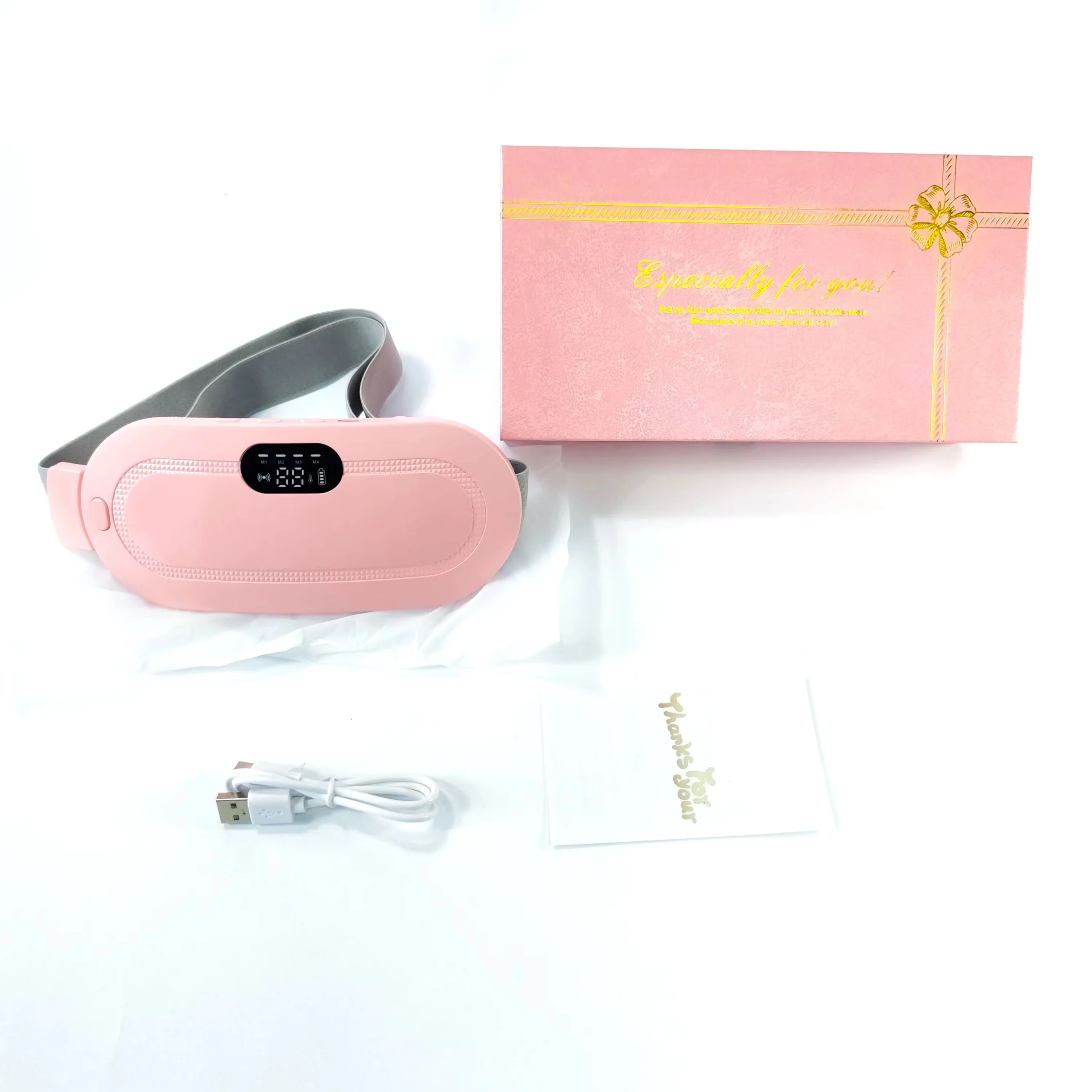 Ceinture Chauffante Menstruelle Rechargeable 🌸 – 3 Niveaux de Chaleur