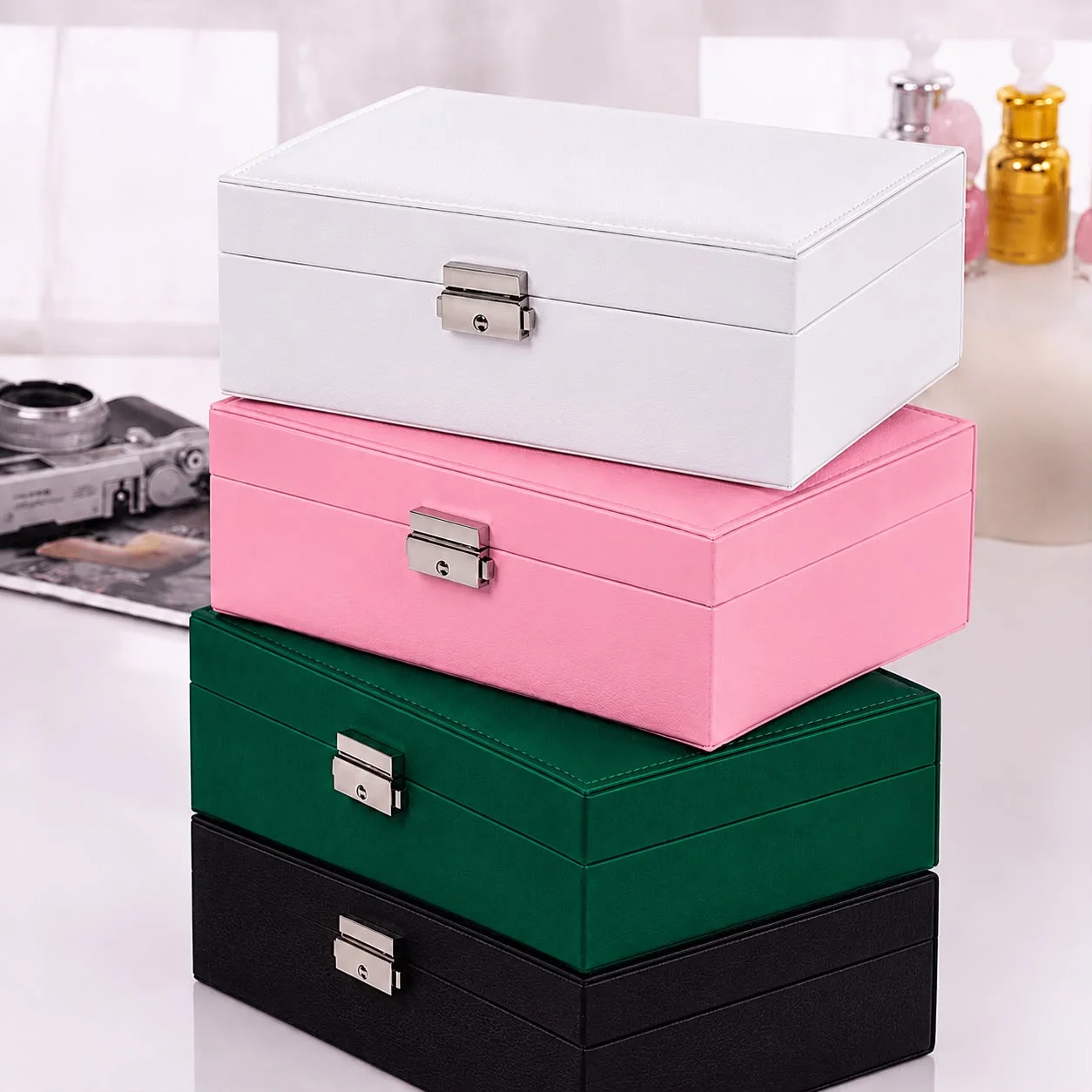 💎Boîte à Bijoux Multifonction – Élégance, Organisation & Sécurité 🔐✨