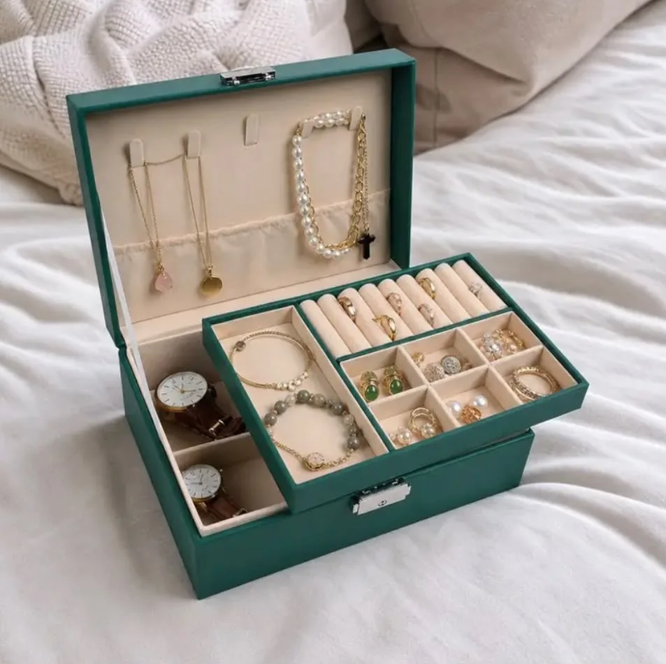 💎Boîte à Bijoux Multifonction – Élégance, Organisation & Sécurité 🔐✨