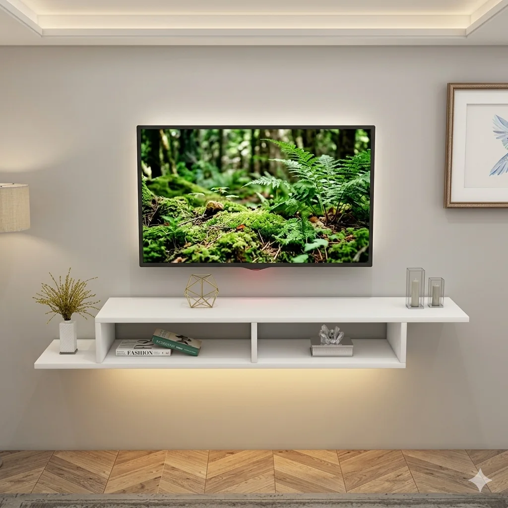 - Meuble TV mural flottant