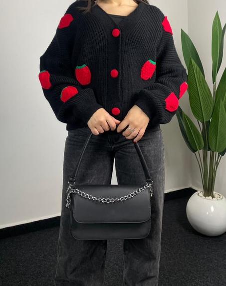 كارديغان بنمط تفاح مميز