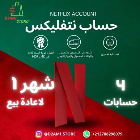 NETFLIX 4 ACCOUNT TO RESELL