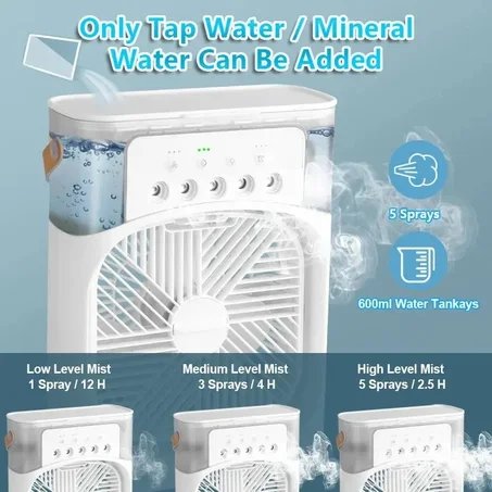 Humidificateur portable 3 en 1مكيف هواء محمول