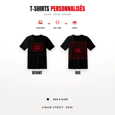 Custom Personalized T-Shirts – Design Front & Back