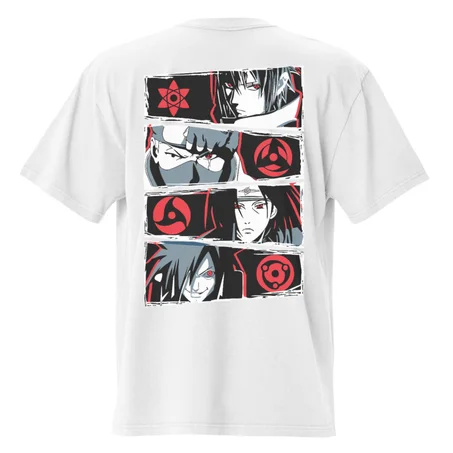 Naruto Uchiha Clan White Anime T-Shirt