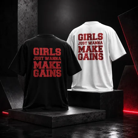 Girls Just Wanna Make Gains Gym T-Shirt