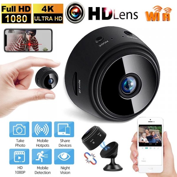 Mini caméra 1080P HD sans fil Wifi sécurité télécommande Surveillance Maroc