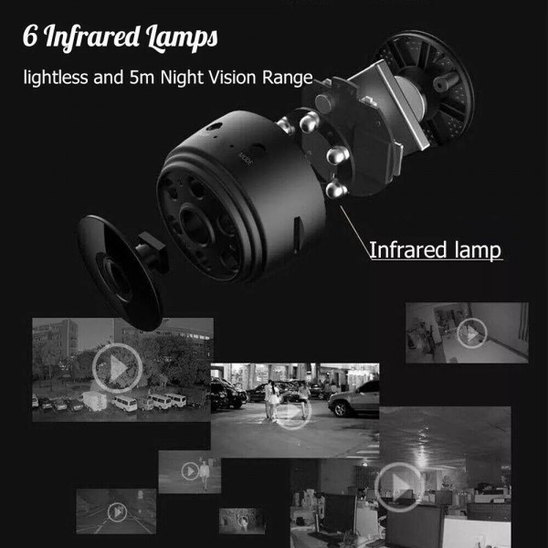 Mini caméra 1080P HD sans fil Wifi sécurité télécommande Surveillance Maroc