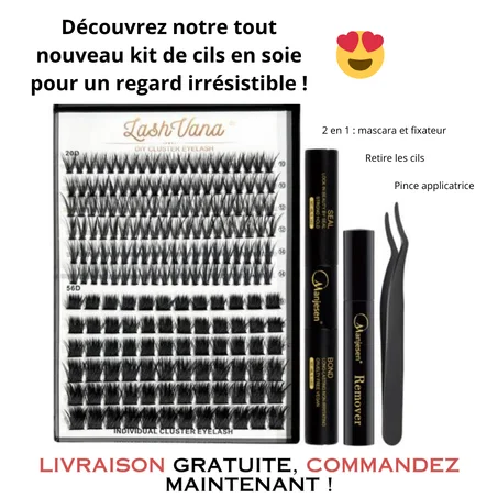 Kit d'extension de cil en soie