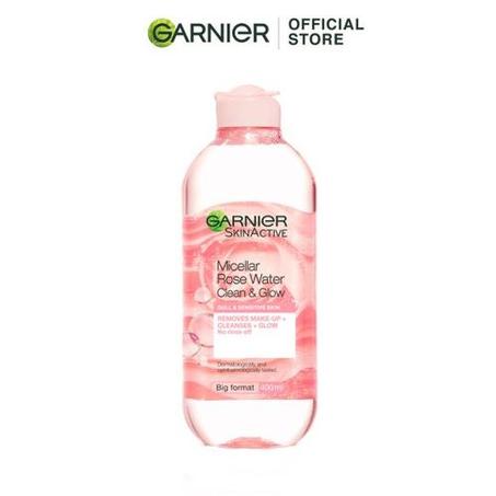 مزيل المكياج - منظف الكل في 1 بماء الورد بفعالية، ويزيل الشوائب