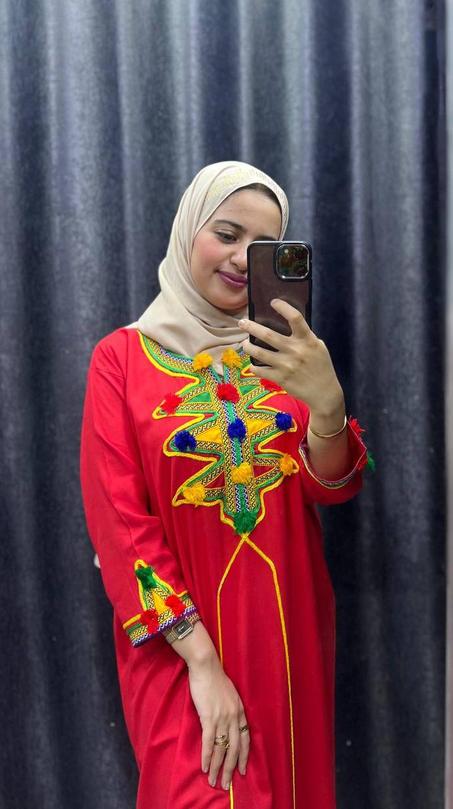 كندورة صيفية أمازيغية من الترات المغربي موضة جديدة للحفلات الوان جدابة