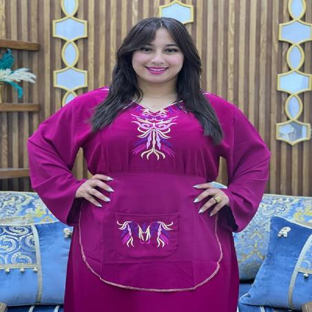 قميص روزة مع طابلية في نفس الون