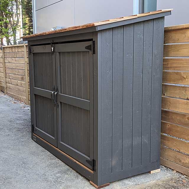 Large Sloped Roof Shed - Cedar Roof