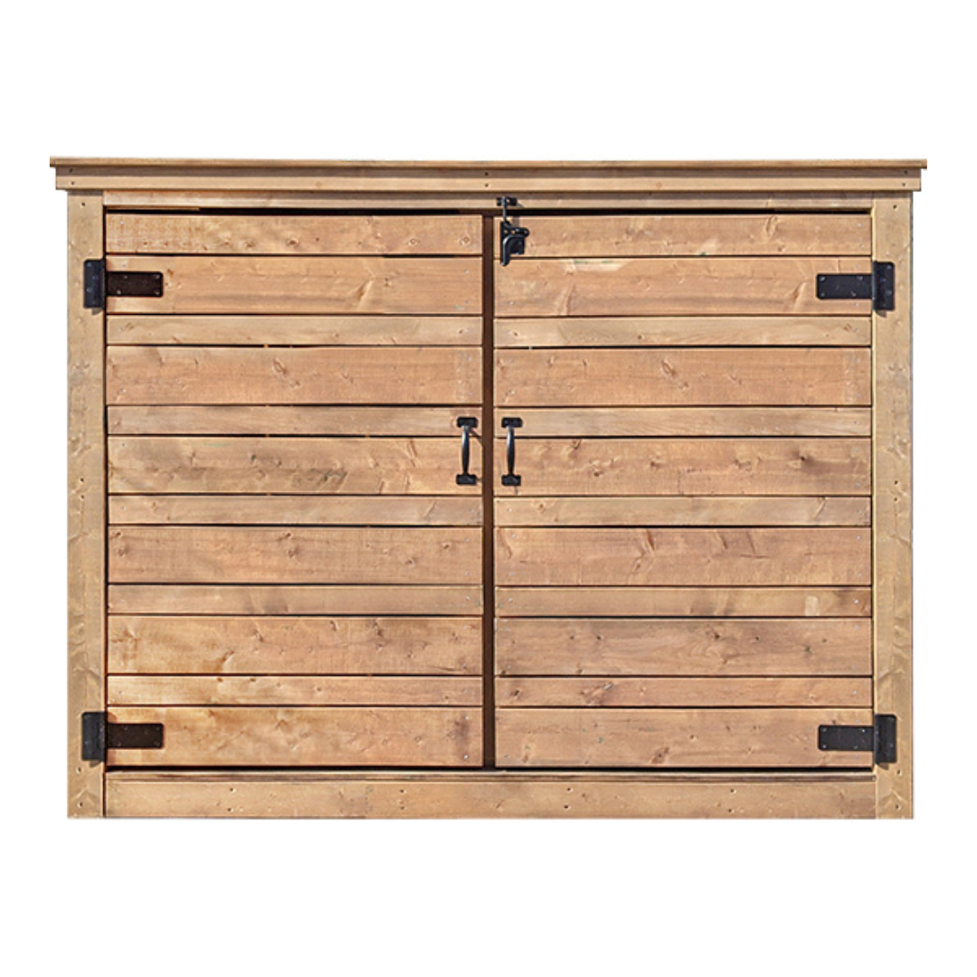 Large Pressure Treated Triple Bin Shed