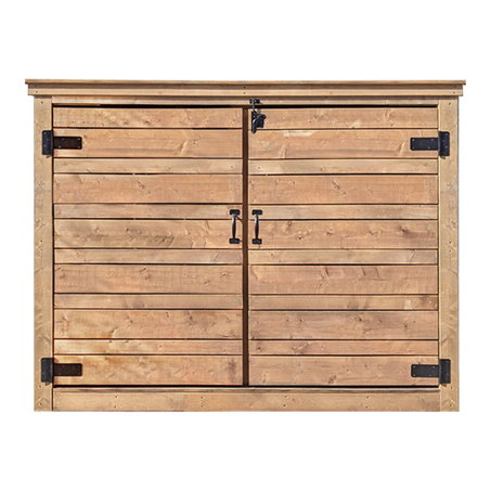 Large Pressure Treated Triple Bin Shed