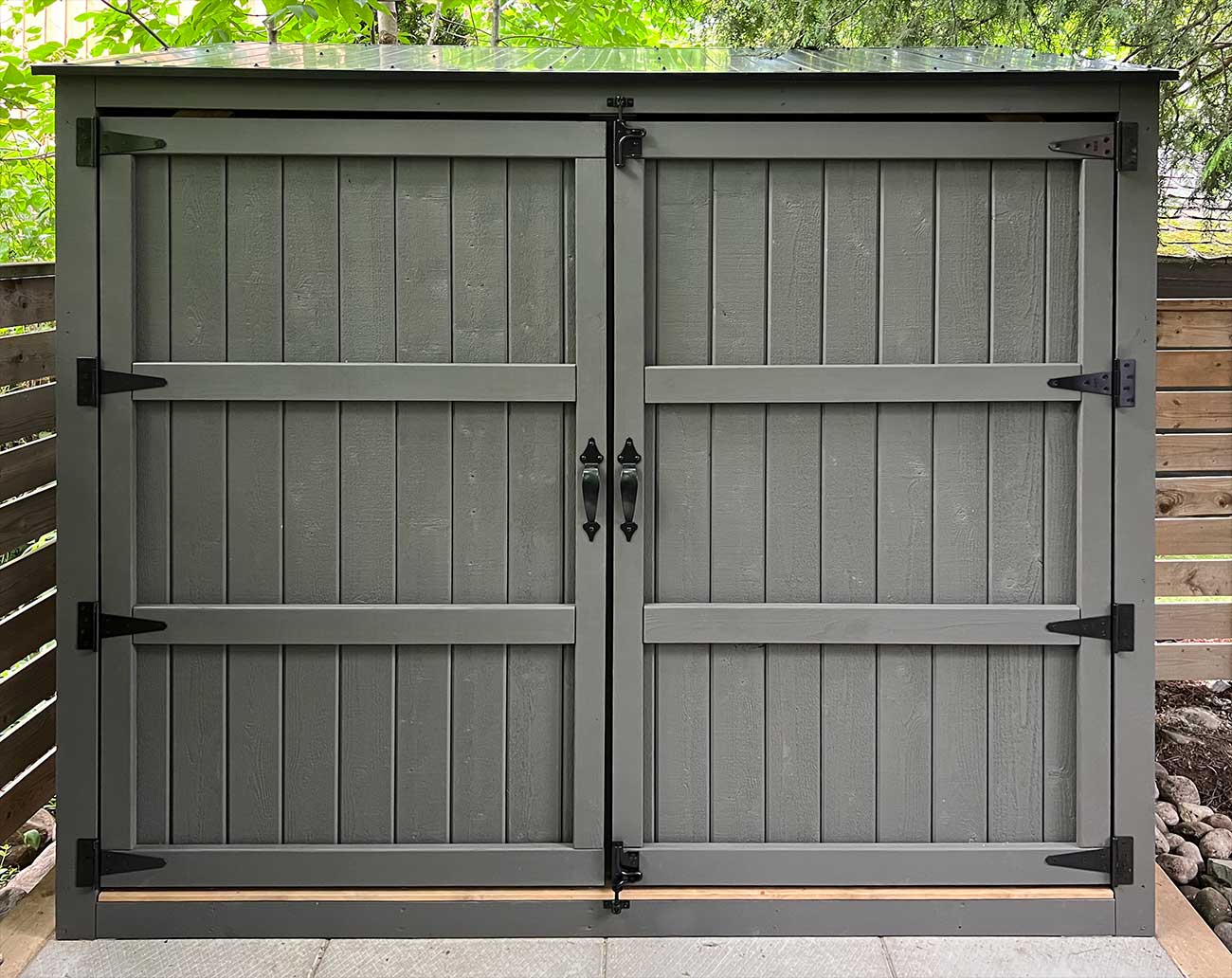 XL Vertical Bike Shed — From