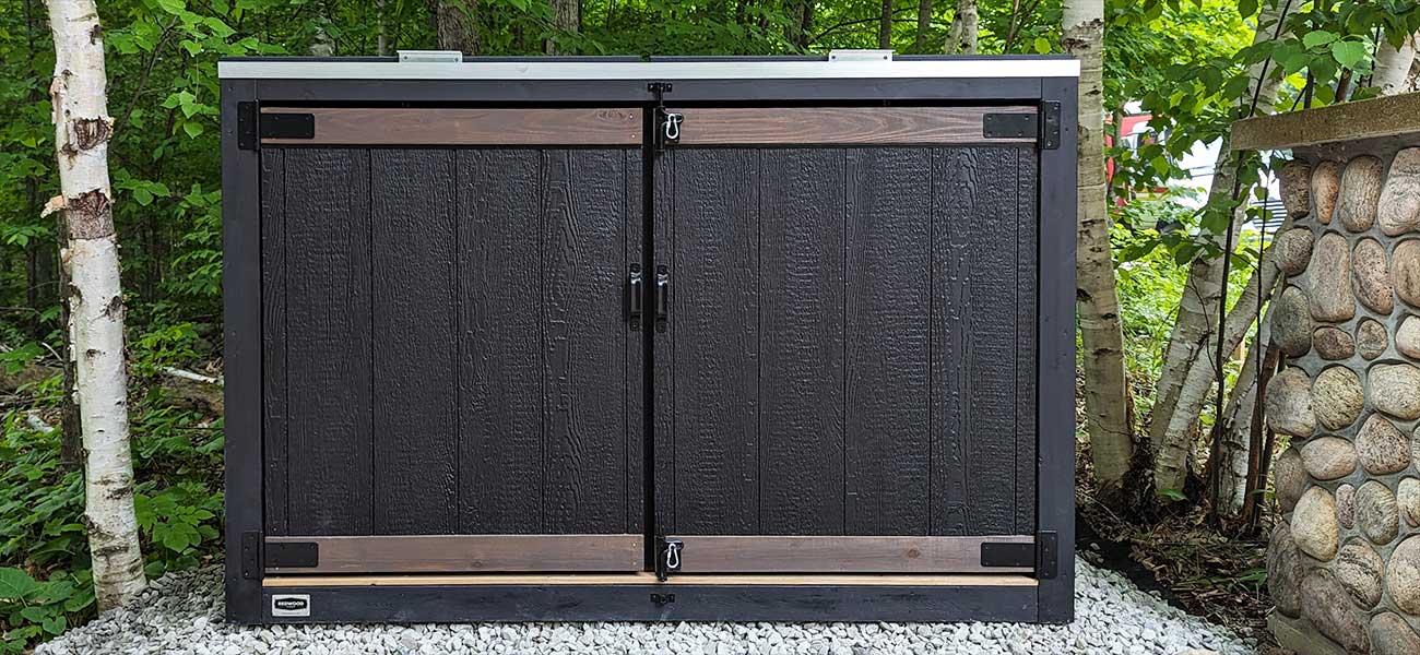 Large 2 Door Opening Lids Shed