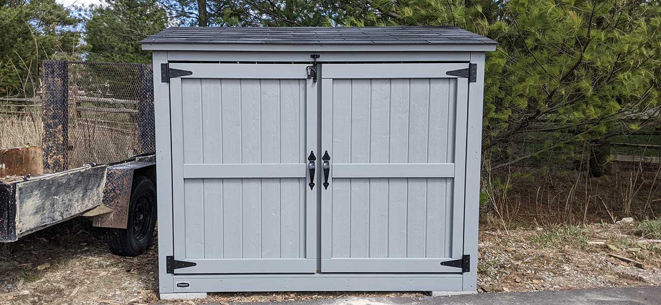Bike Shed - Asphalt Shingle Roof