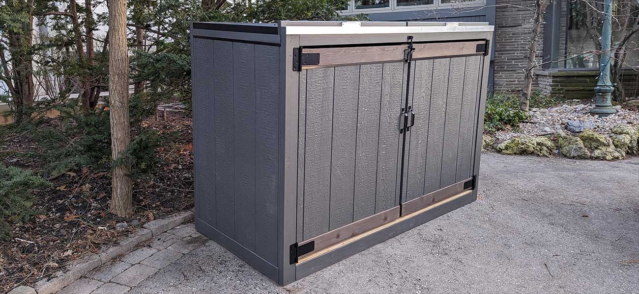 Large 2 Door Opening Lids Shed