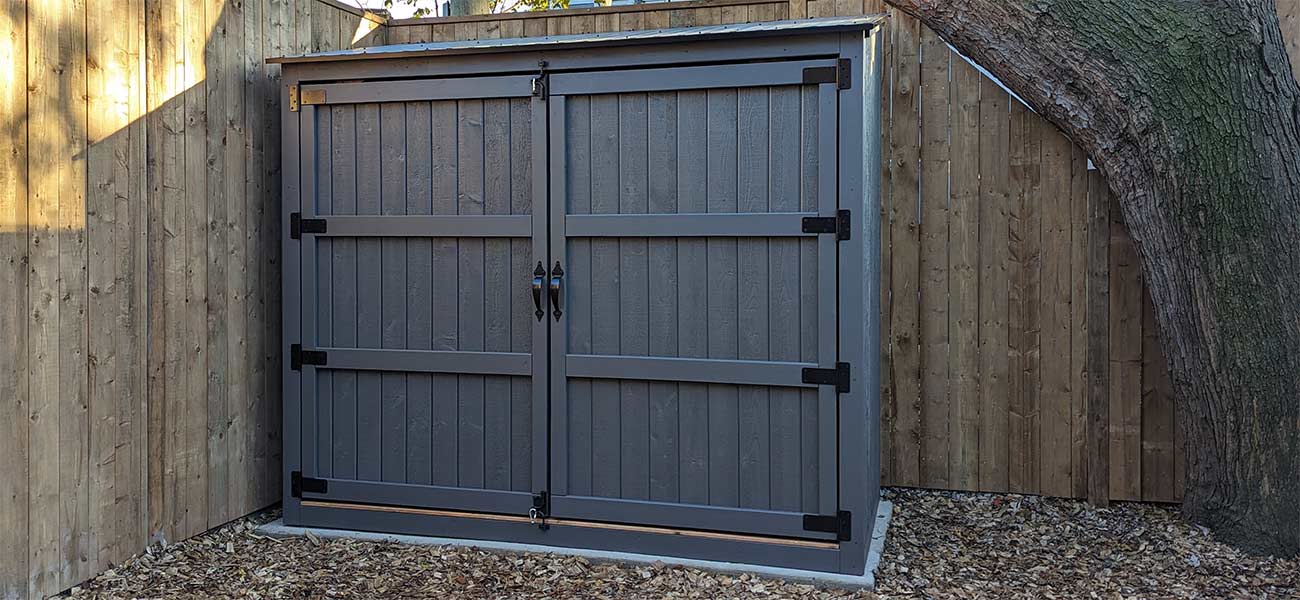 Large Bins and Bike Shed — From