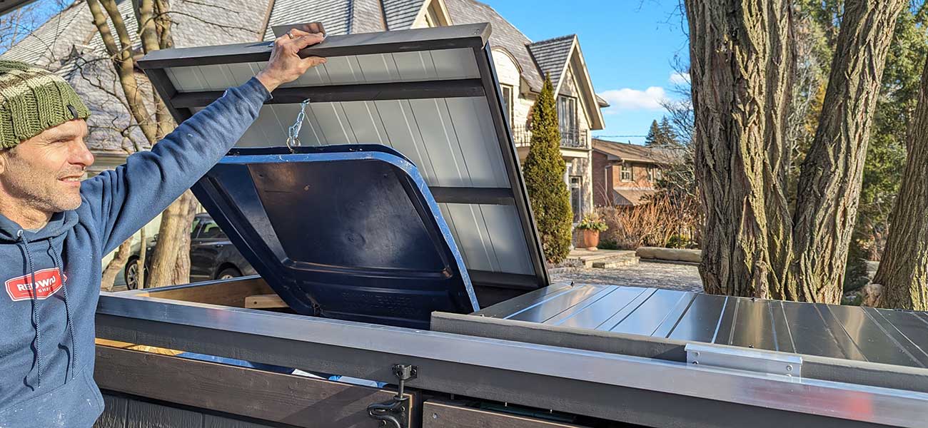 Large 2 Door Opening Lids Shed