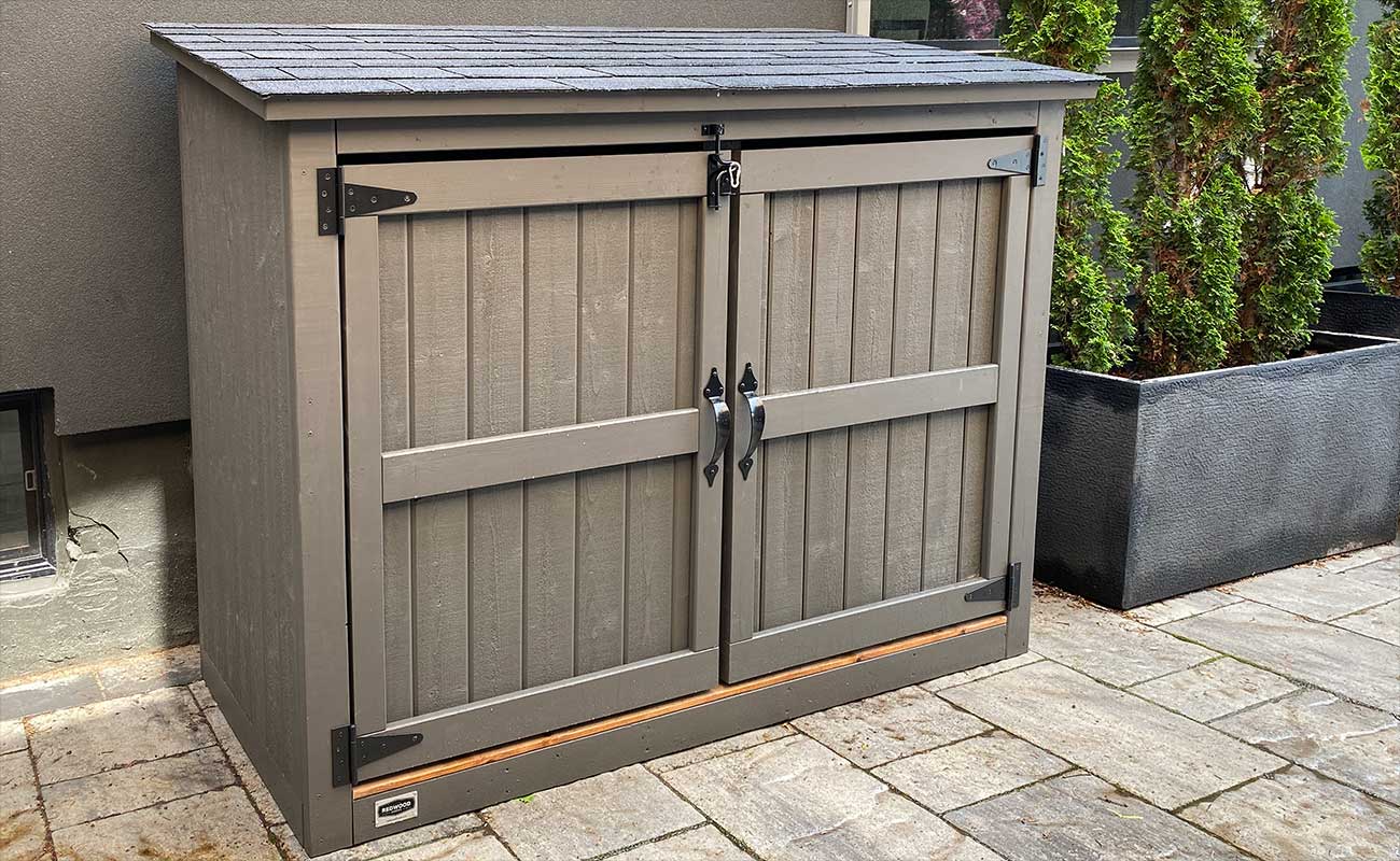 Bike Shed - Asphalt Shingle Roof