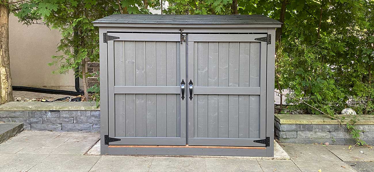 Bike Shed - Asphalt Shingle Roof
