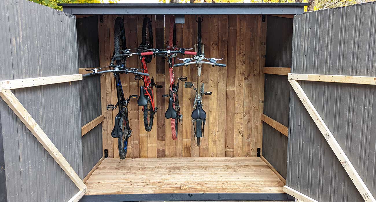 XL Vertical Bike Shed — From