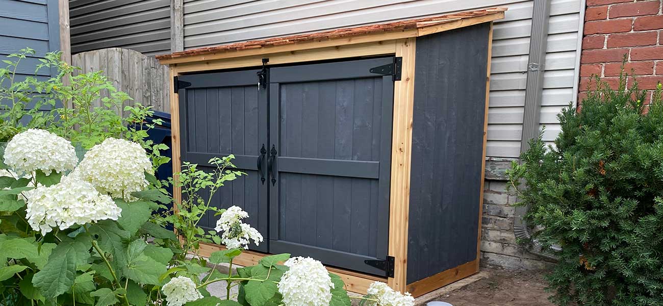 Bike Shed - Cedar Shingle Roof