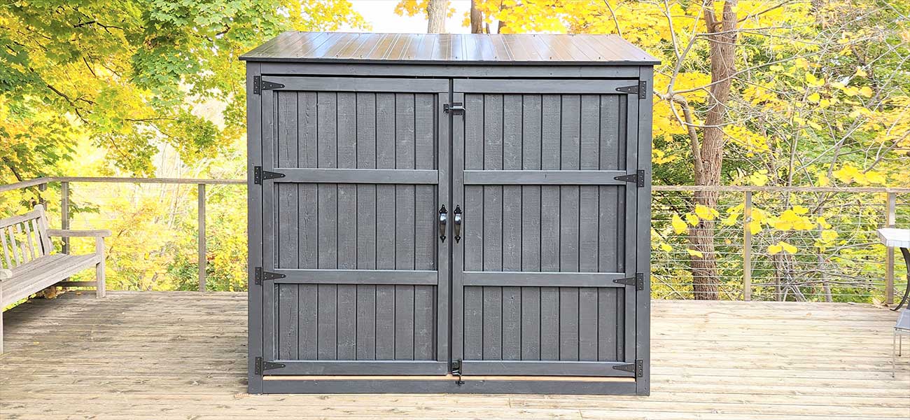 Large Bins and Bike Shed — From