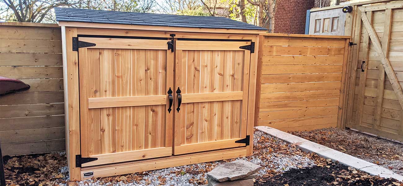 Bike Shed - Unstained Cedar