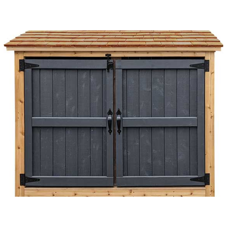 Bike Shed - Cedar Shingle Roof