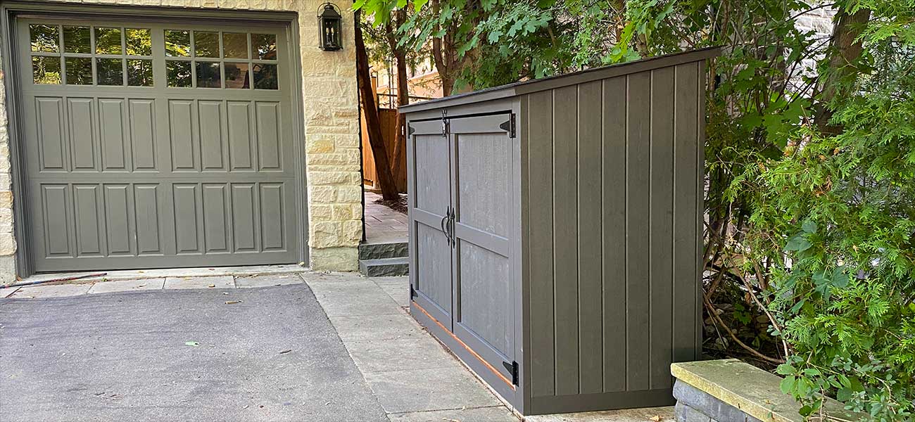 Bike Shed - Asphalt Shingle Roof