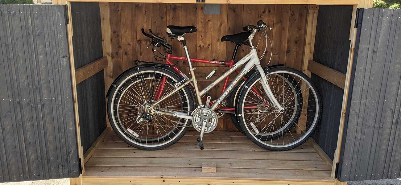 Bike Shed - Cedar Shingle Roof