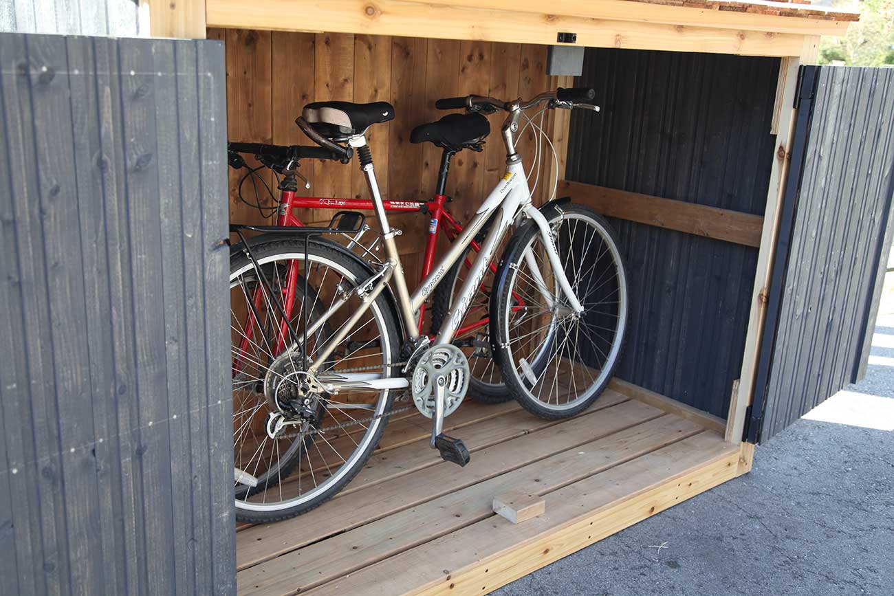 Bike Shed - Asphalt Shingle Roof