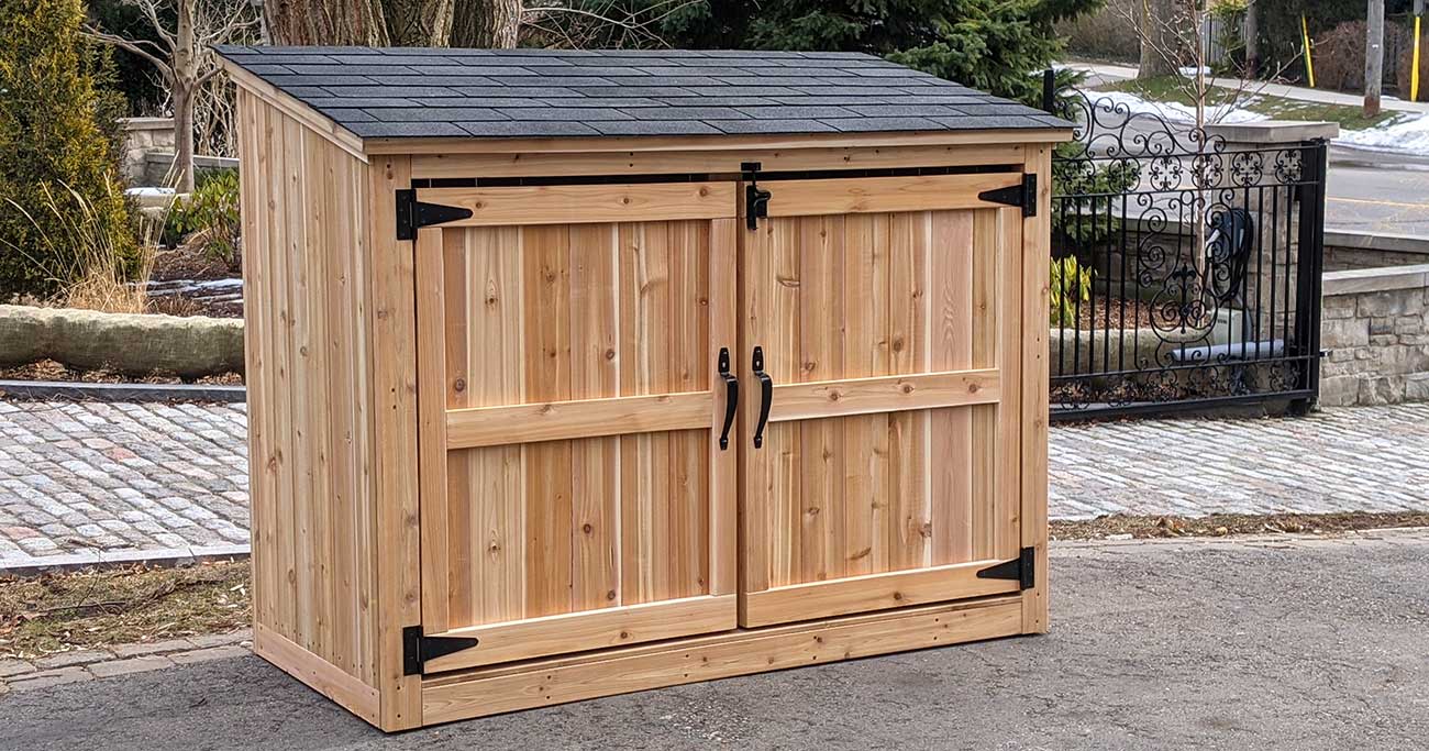 Bike Shed - Unstained Cedar