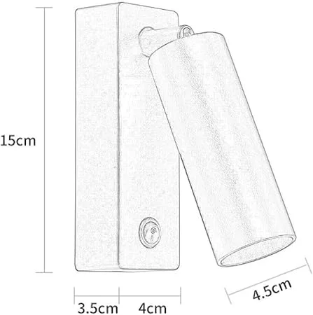 Applique Liseuse Tête de Lit (Ampoule GU10) – Spot de Lecture Orientable