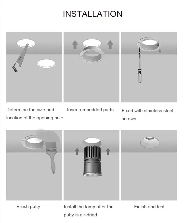 Spot LED Encastrable Invisible (Trimless) – Plafond Design Architectural