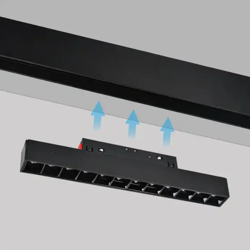 Eclairage Magnetique COB Noir 4000K 48V