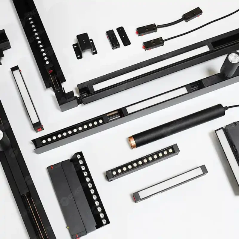 Eclairage Magnetique COB Noir 4000K 48V