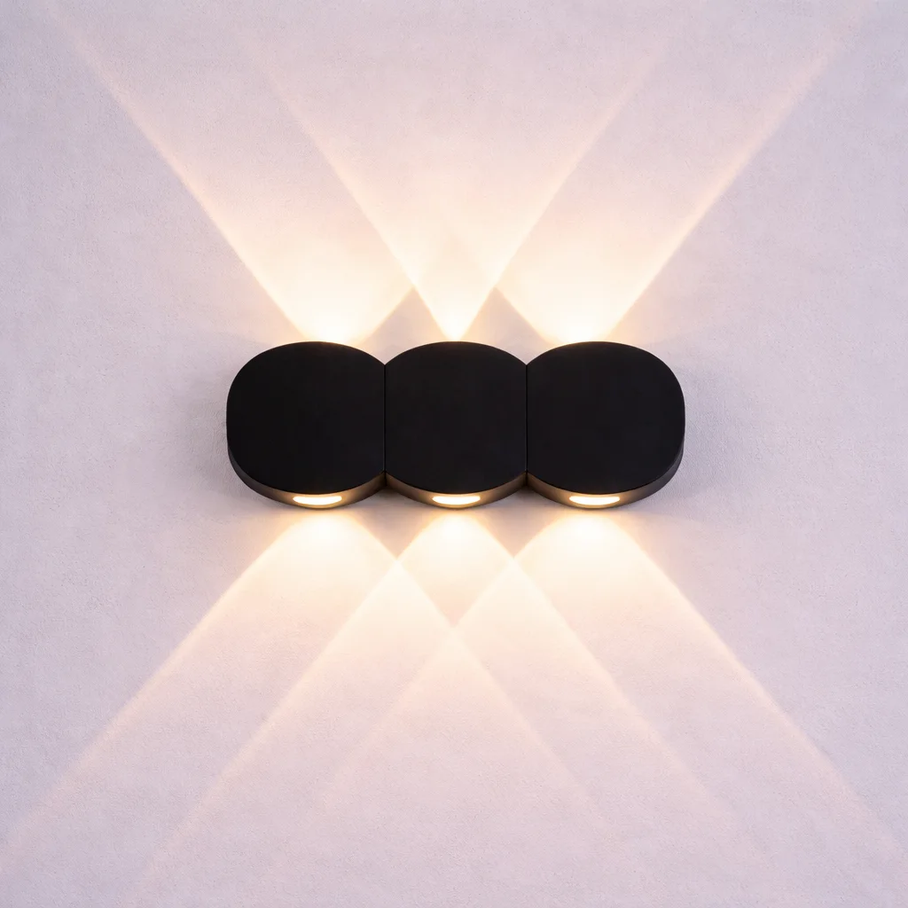 Applique Murale Extérieure LED (IP65) – Effet Double Faisceau 