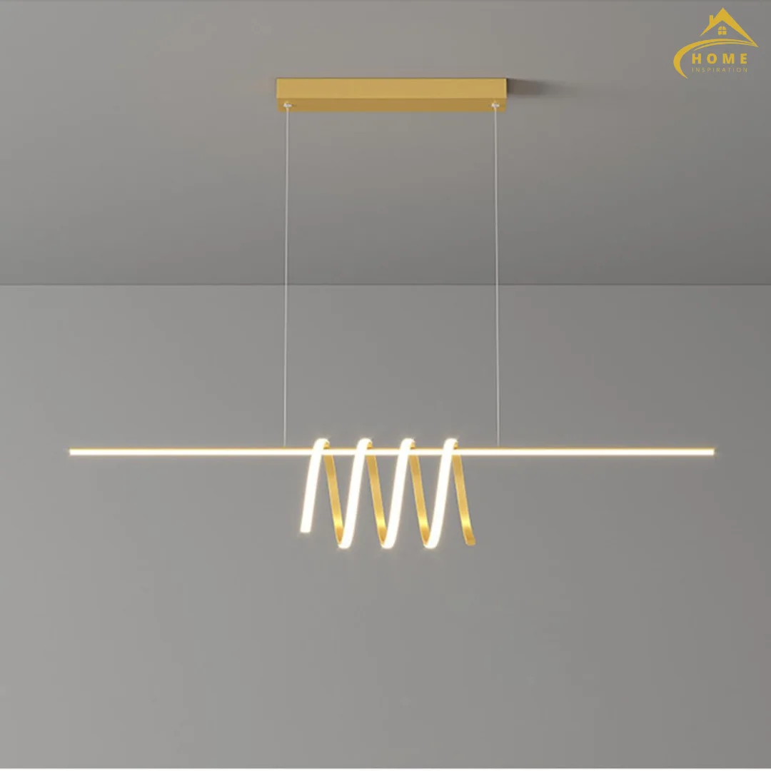 Suspension Dorée Design 