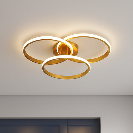 plafonnier à 3 anneaux 3*d30