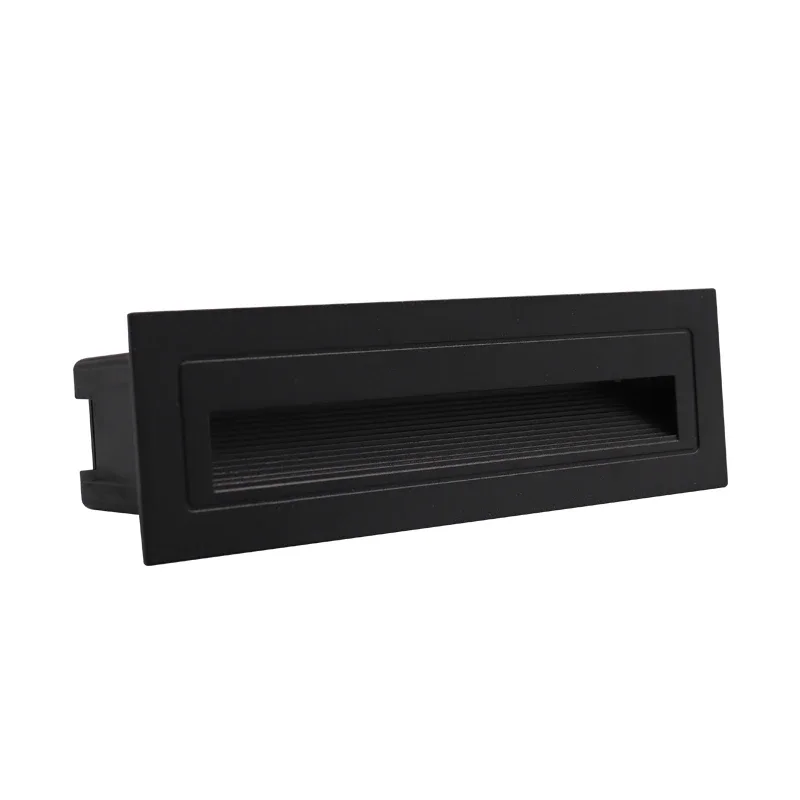 Spot LED Encastrable Mural  Reclangulaire 6W Noir 3000k REF: 2702S